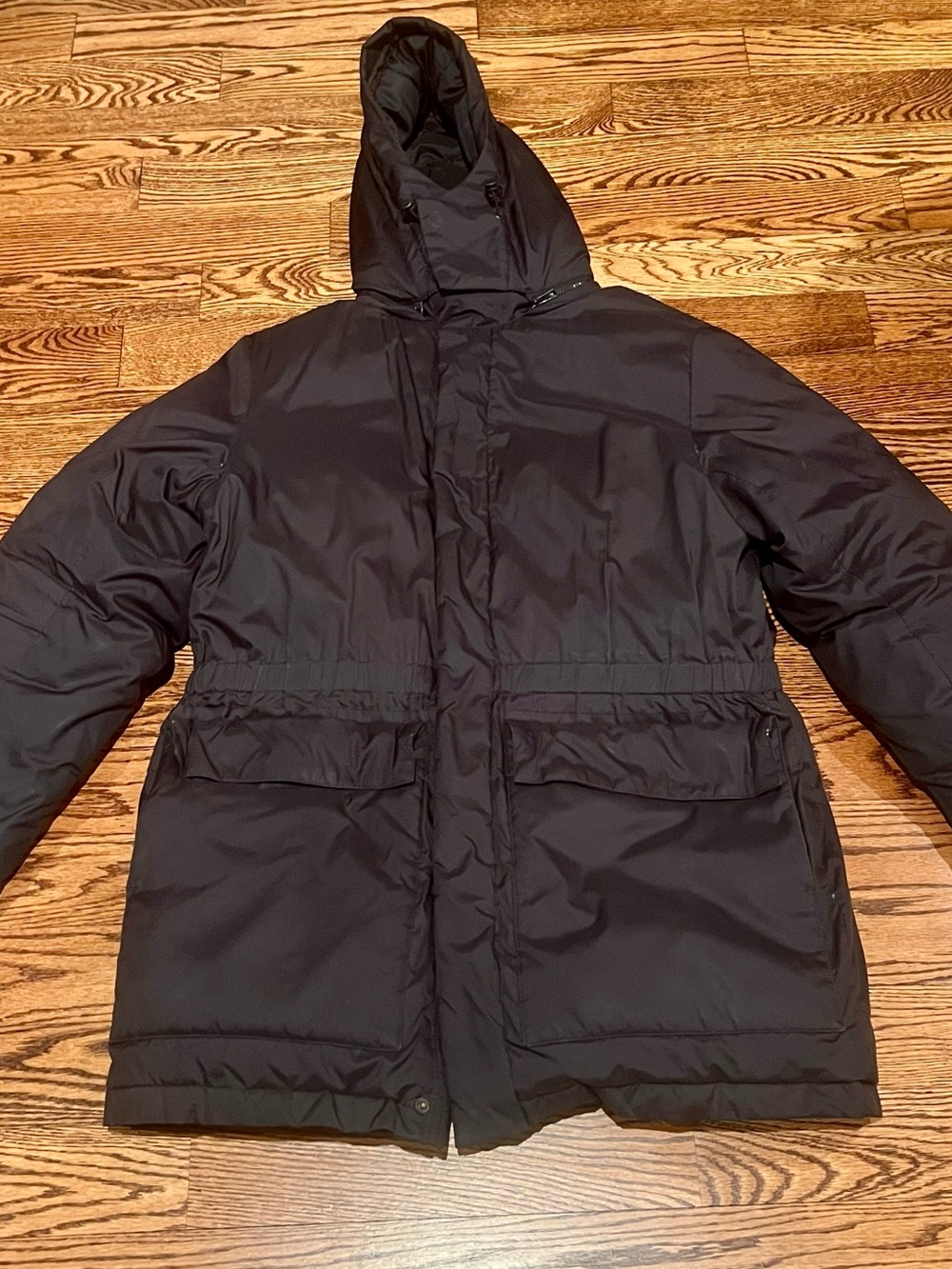 Club Monaco Hooded Black Puffer Parka